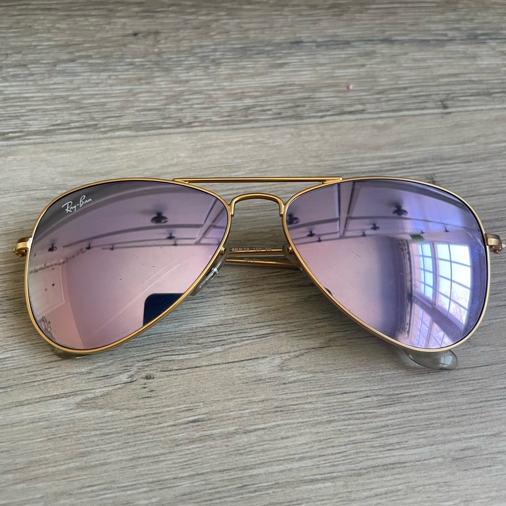 Kids Ray-Ban Gold Aviator Sunglasses